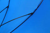 Blue Windproof Light Aluminium Shaft Rubber Straight Handle Umbrella