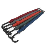 Best Quality Red Pongee Strong Fiberglass PU Coated Handle Straight Umbrella