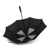Extra Canopy Black White Two Layers Net Ventilation Stromproof Wind Resistant Auto Golf Umbrella