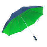 Promotional Logo Print Auto Open Aluminium Shaft Double Canopy Windproof Rain Straight Umbrella for Advertising