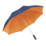 Promotional Logo Print Auto Open Aluminium Shaft Double Canopy Windproof Rain Straight Umbrella for Advertising