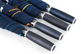 Promotional Logo Print Auto Open Aluminium Shaft Double Canopy Windproof Rain Straight Umbrella for Advertising