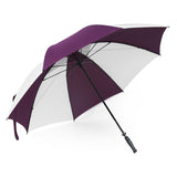 Green Windproof Stromproof Frame Double Canopy Air Vent Hurricane Umbrella with Rubber Handle