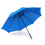 Green Windproof Stromproof Frame Double Canopy Air Vent Hurricane Umbrella with Rubber Handle