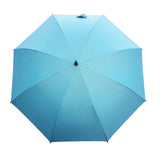 Light Blue Auto Open Rustless Fiberglass Silver coating Anti UV Sun Golf Umbrella