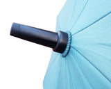 Light Blue Auto Open Rustless Fiberglass Silver coating Anti UV Sun Golf Umbrella