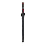 EVA Straight Handle Red Double Layer Storm Windproof Golf Umbrella with Self Pouch