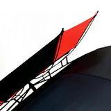 Big Size Black and Red Color Double Canopy Superior Fiberglass Windproof Golf Umbrella