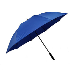 Premium Royal Blue Color Fibreglass Windproof Unbreakable Manual Opening Rain Golf Umbrella