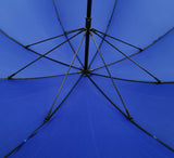 Premium Royal Blue Color Fibreglass Windproof Unbreakable Manual Opening Rain Golf Umbrella
