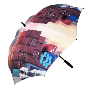 Advertising Promotion Fiberglass Large Custom Made All Over Print Golf Umbrella