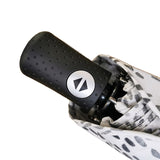 Leopard Dot Print UV Silver Auto Opening 3 Fold Compact Umbrella for Sale