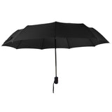 Wholesale 9 Ribs Windproof Waterproof Auto Open Close 3 Folding Umbrella